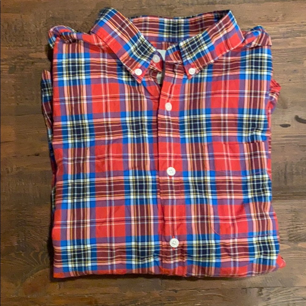 Mens AE plaid button up
